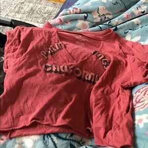 V neck distressed top